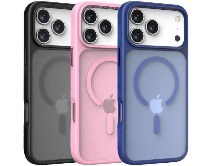 Чехол-силикон Metal Buttons with MagSafe Apple iPhone 17 Pro Max, Черный