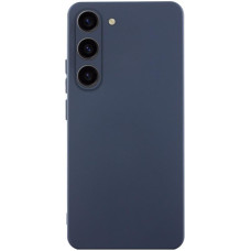 Чехол-силикон Getman Liquid Silk Full Camera Samsung Galaxy S23+ (Синий / Midnight Blue)