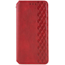 Чохол-книга шкіряний GETMAN Cubic Samsung Galaxy A17, червоний