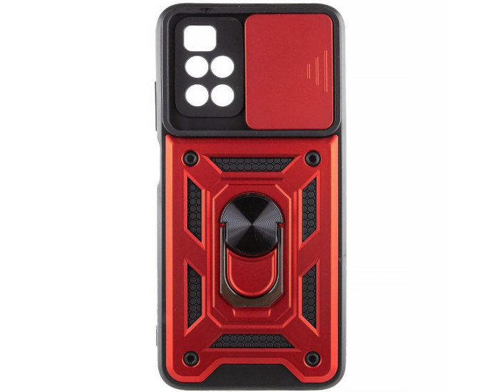 Чохол-Ударостійкий Camshield Serge Ring Xiaomi Redmi 10 , червоний
