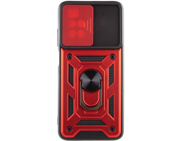 Чохол-Ударостійкий Camshield Serge Ring Xiaomi Redmi 10 , червоний