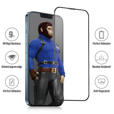 Защитное стекло BLUEO corning Gorilla Glass Apple iPhone 16 Pro Max Черный