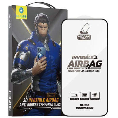 Защитное стекло Blueo Invisible Airbag Anti-broken Apple iPhone 17 Pro Max Черный