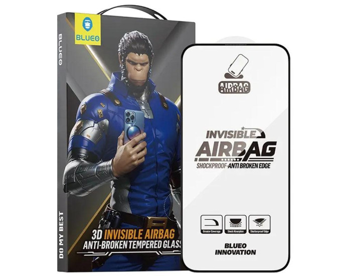 Захисне Скло Blueo Invisible Airbag Anti-broken Apple iPhone 17 Pro Max чорний