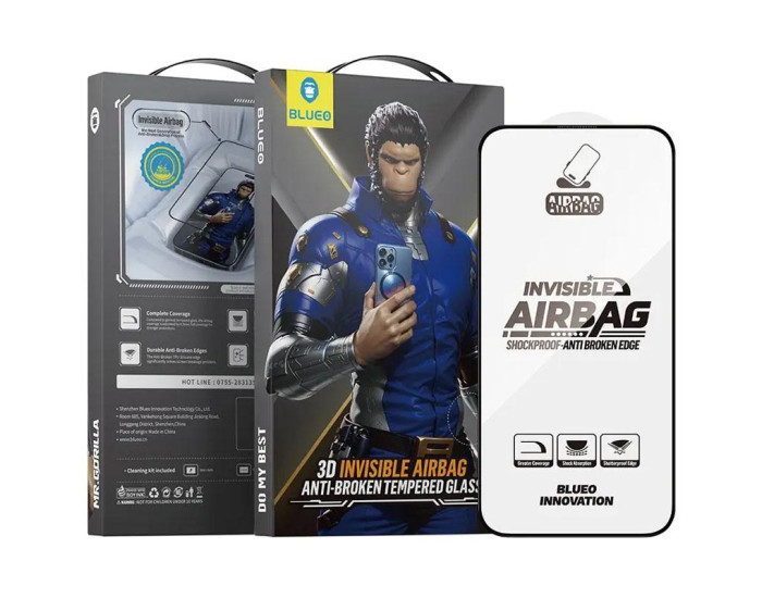 Захисне Скло Blueo Invisible Airbag Anti-broken Apple iPhone 17 Pro Max чорний