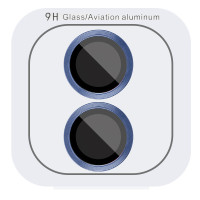 Защитное стекло Camera Metal на камеру iPhone 16 / 16 Plus Blue