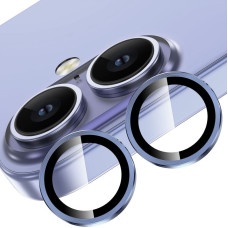 Защитное стекло Camera Metal на камеру iPhone 16 /16 Plus, Blue