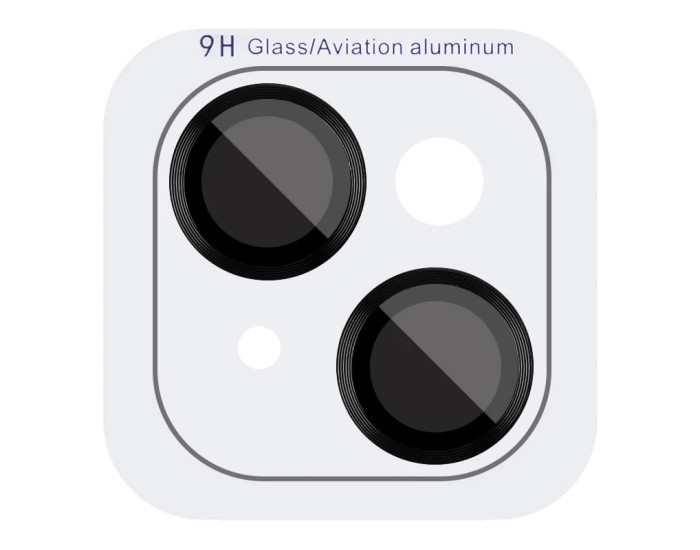 Защитное стекло Metal Classic на камеру iPhone 14/14 Plus (Черный / Midnight)