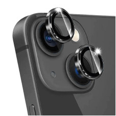 Защитное стекло Metal Classic на камеру iPhone 14/14 Plus (Черный / Midnight)