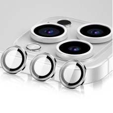 Защитное стекло Metal Classic на камеру iPhone 15 Pro/15 Pro Max (Серебряный / Silver)