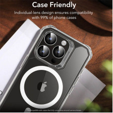 Защитное стекло Metal Classic на камеру iPhone 15 Pro/15 Pro Max (Серебряный / Silver)