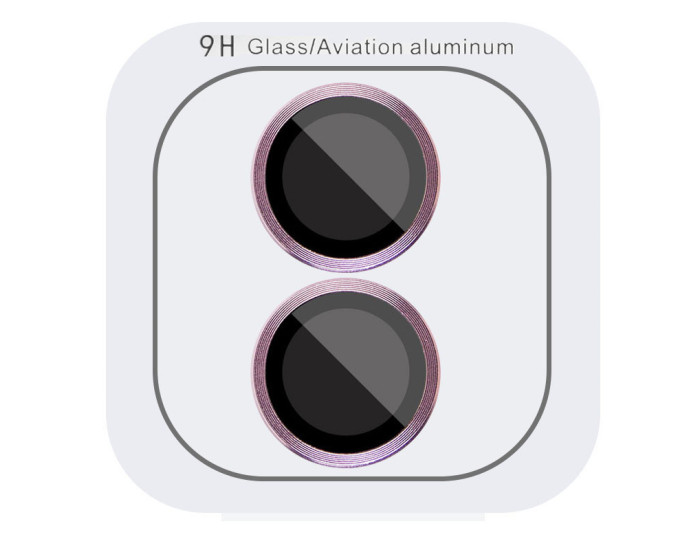 Защитное стекло Metal Classic на камеру iPhone 16 /16 Plus (Розовый / Pink)