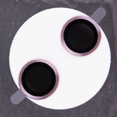 Защитное стекло Metal Classic на камеру iPhone 16 /16 Plus (Розовый / Pink)