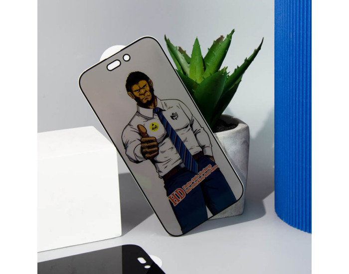 Защитное стекло Privacy 5D Anti-Static iPhone 15 Pro, Черное