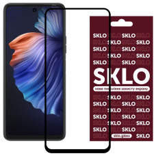 Защитное стекло SKLO Tecno Camon 18 /18P, черный