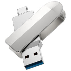 Флешка USB-A/C Hoco UD10 Metal Flash 2in1 USB 3.0/Type-C 32GB Gray