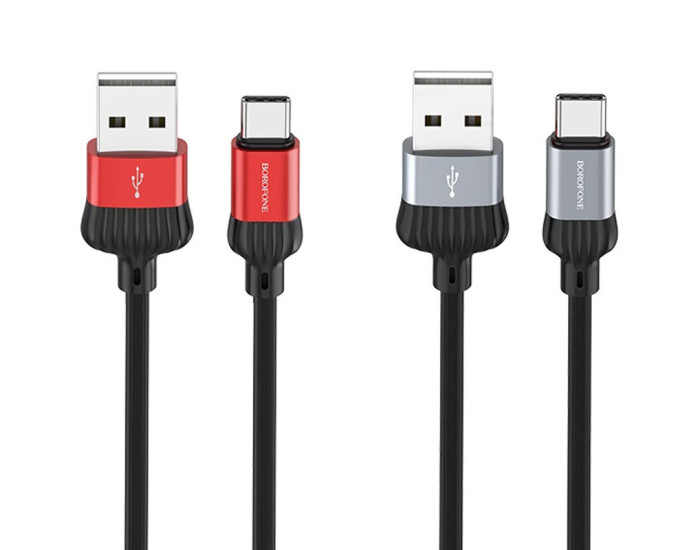 Кабель USB Borofone BX28 Dignity USB to Type-C (1m) Metal gray