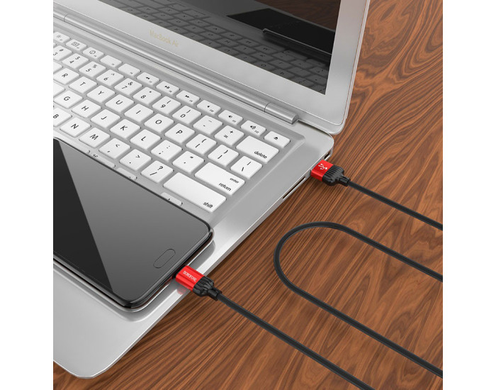 Кабель USB Borofone BX28 Dignity USB to Type-C (1m) Metal gray