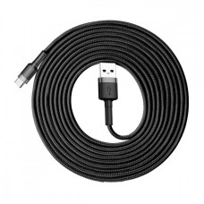 Кабель USB Baseus Cafule USB to Type-C (2.4A/1m) Сірий/Чорний (CALKLF-B)