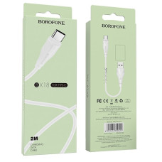 Кабель USB Borofone BX18 Optimal USB to Type-C (1m) белый