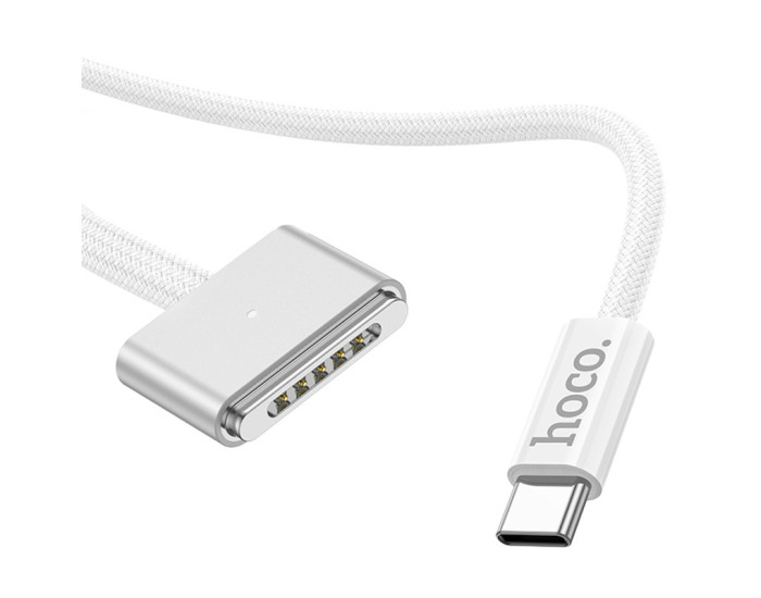 Кабель USB Hoco X103 Magnetic Type-C to Mag3 (140W/2m) White