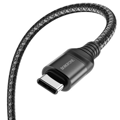 Кабель USB Borofone BX56 Delightful 60W for Type-C to Type-C 3A/1.5m black