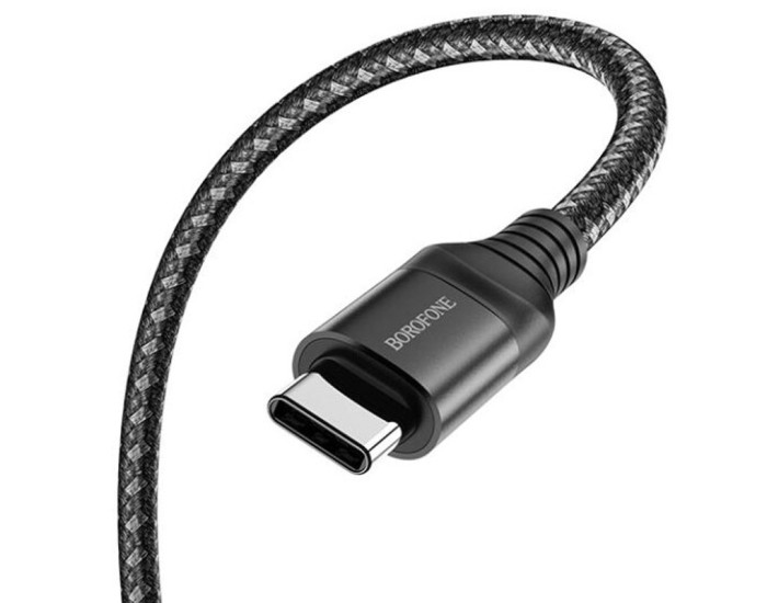 Кабель USB-C Borofone BX56 Delightful Type-C to Type-C (60W/3A/1.5m) черный