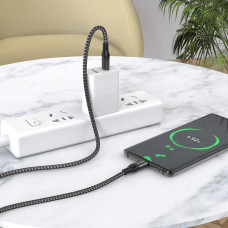 Кабель USB-C Borofone BX56 Delightful Type-C to Type-C (60W/3A/1.5m) черный