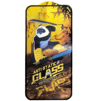 Защитное стекло 5D Anti-static Panda iPhone 15 Plus. Черный