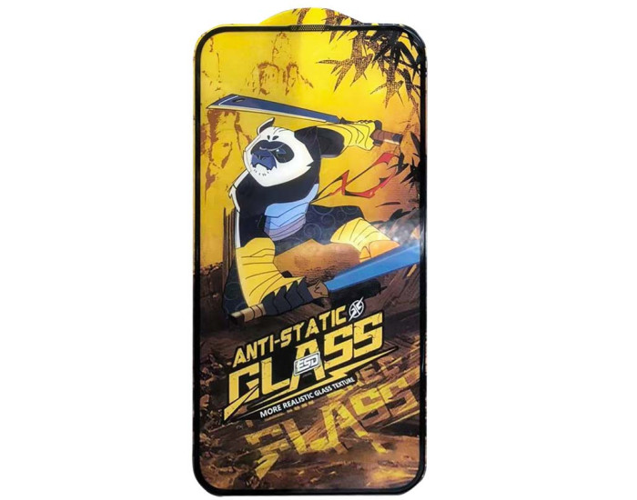 Защитное стекло 5D Anti-static Panda iPhone 15 Pro, Черный