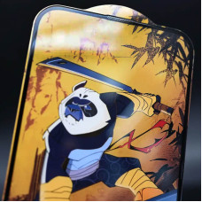 Защитное стекло 5D Anti-static Panda iPhone 15 Pro, Черный