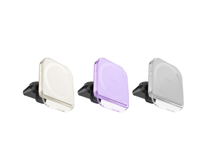 Автодержатель Hoco H42 Brilliant Cristal Car Holder (air outlet) White