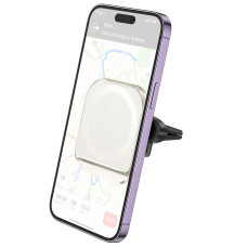 Автодержатель Hoco H42 Brilliant Cristal Car Holder (air outlet) White