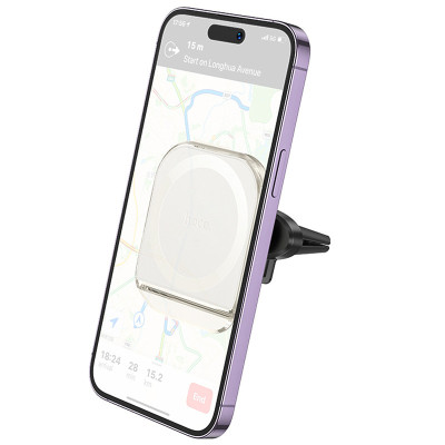 Автотримач Hoco H42 Brilliant Cristal Car Holder (air outlet) White