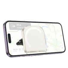 Автодержатель Hoco H42 Brilliant Cristal Car Holder (air outlet) White