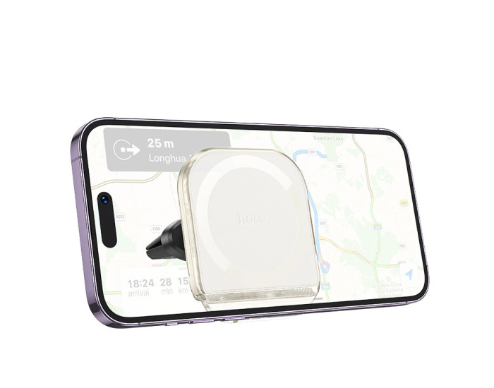 Автодержатель Hoco H42 Brilliant Cristal Car Holder (air outlet) White