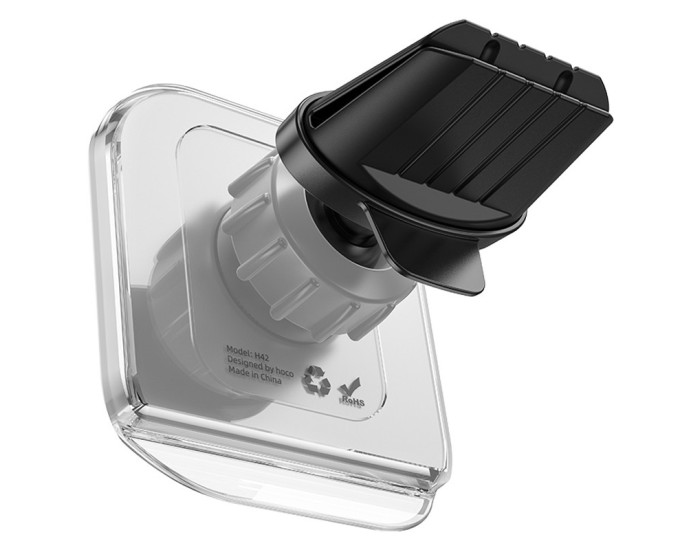 Автодержатель Hoco H42 Brilliant Cristal Car Holder (air outlet) White