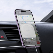 Автодержатель Hoco H42 Brilliant Cristal Car Holder (air outlet) White