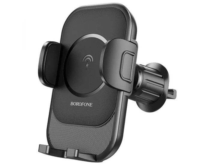 Автотримач Borofone BH204 Blue Charm Wireless 15W (Чорний)