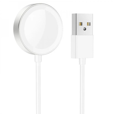 Зарядное устройство Apple Watch Hoco CW39 Wireless Charger iWatch (USB/5V/0,35A/1-8S) White