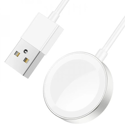 Зарядное устройство Apple Watch Hoco CW39 Wireless Charger iWatch (USB/5V/0,35A/1-8S) White