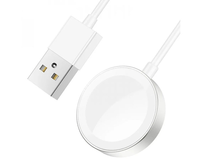 Зарядное устройство Apple Watch Hoco CW39 Wireless Charger iWatch (USB/5V/0,35A/1-8S) White