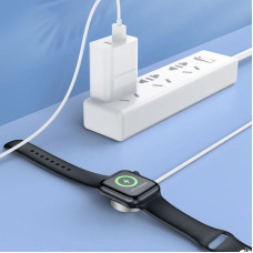 Зарядное устройство Apple Watch Hoco CW39 Wireless Charger iWatch (USB/5V/0,35A/1-8S) White