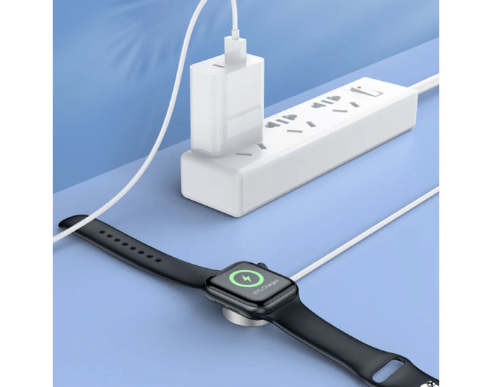 Зарядное устройство Apple Watch Hoco CW39 Wireless Charger iWatch (USB/5V/0,35A/1-8S) White