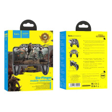 Геймпад для телефона Hoco GM7 Eagle six finger game controller Black