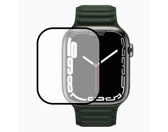 Полимерная пленка 3D Apple Watch Series 7 / 8 / 9 45mm Черный