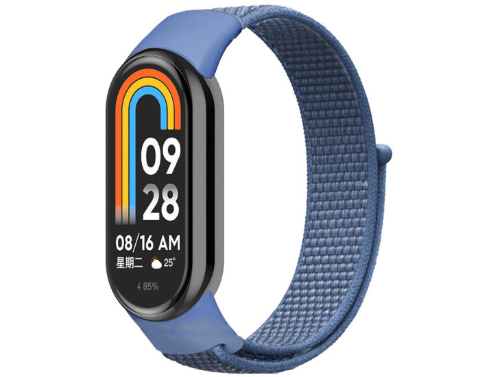 Ремешок Nylon для  Xiaomi Mi Band 3/4/5/6 Темно-синий