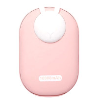 Портативна батарея (Power Bank) (GXZ-N705) 2 in 1 з обігрівачем 10000mAh Pink Rabbit
