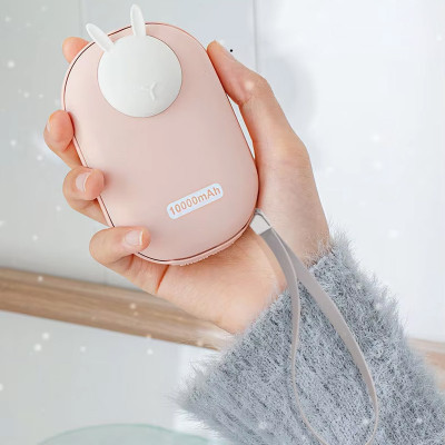 Портативная батарея (Power Bank) (GXZ-N705)  2 in 1 с обогревателем 10000mAh Pink Rabbit