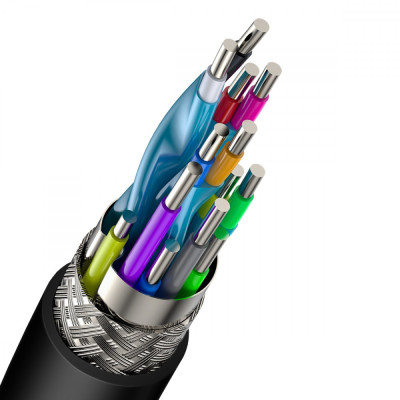 Кабель Baseus HDMI Cafule Series 4KHDMI Male To 4KHDMI Male (1m) (CADKLF-E) Черный